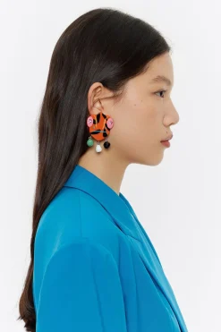 Mujer BIMBA Y LOLA Pendientes<Pendientes Camaleones Resina Multicolor