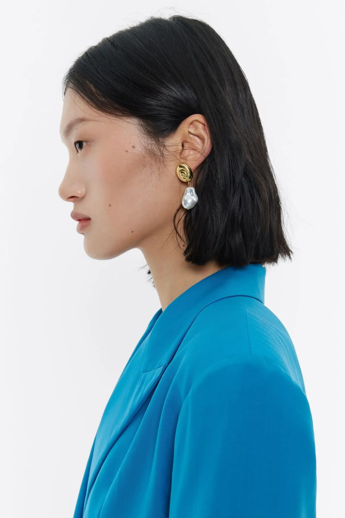 Mujer BIMBA Y LOLA Pendientes<Pendientes Caracolas Y Perlas Dorado Mate