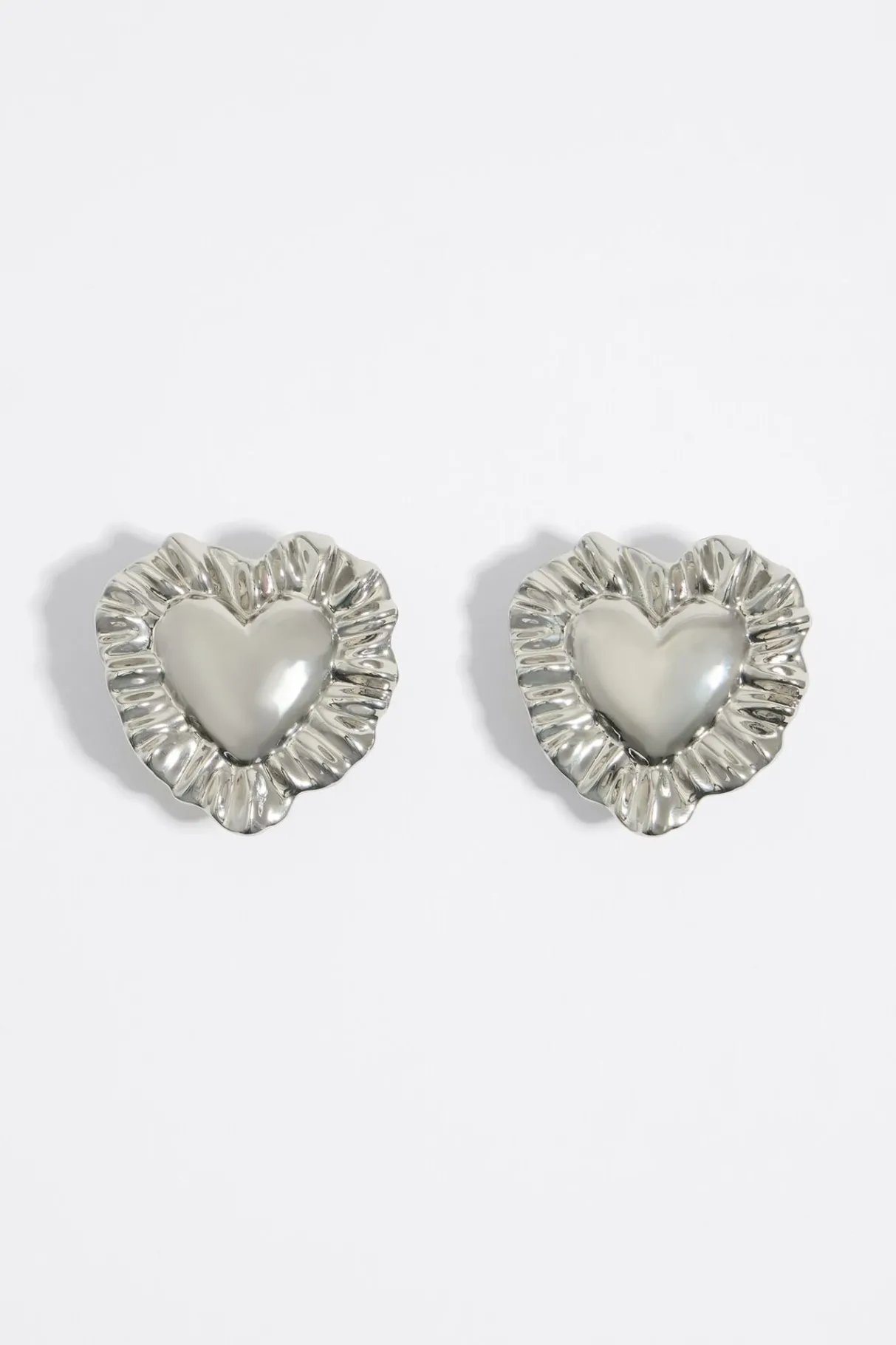 Mujer BIMBA Y LOLA Pendientes<Pendientes Cojines Corazon Plateados