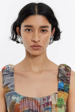 Mujer BIMBA Y LOLA Pendientes<Pendientes Cojines Corazon Plateados