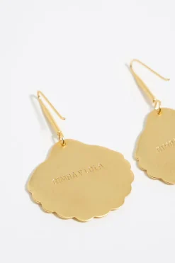 Mujer BIMBA Y LOLA Pendientes<Pendientes Concha Dorado Mate