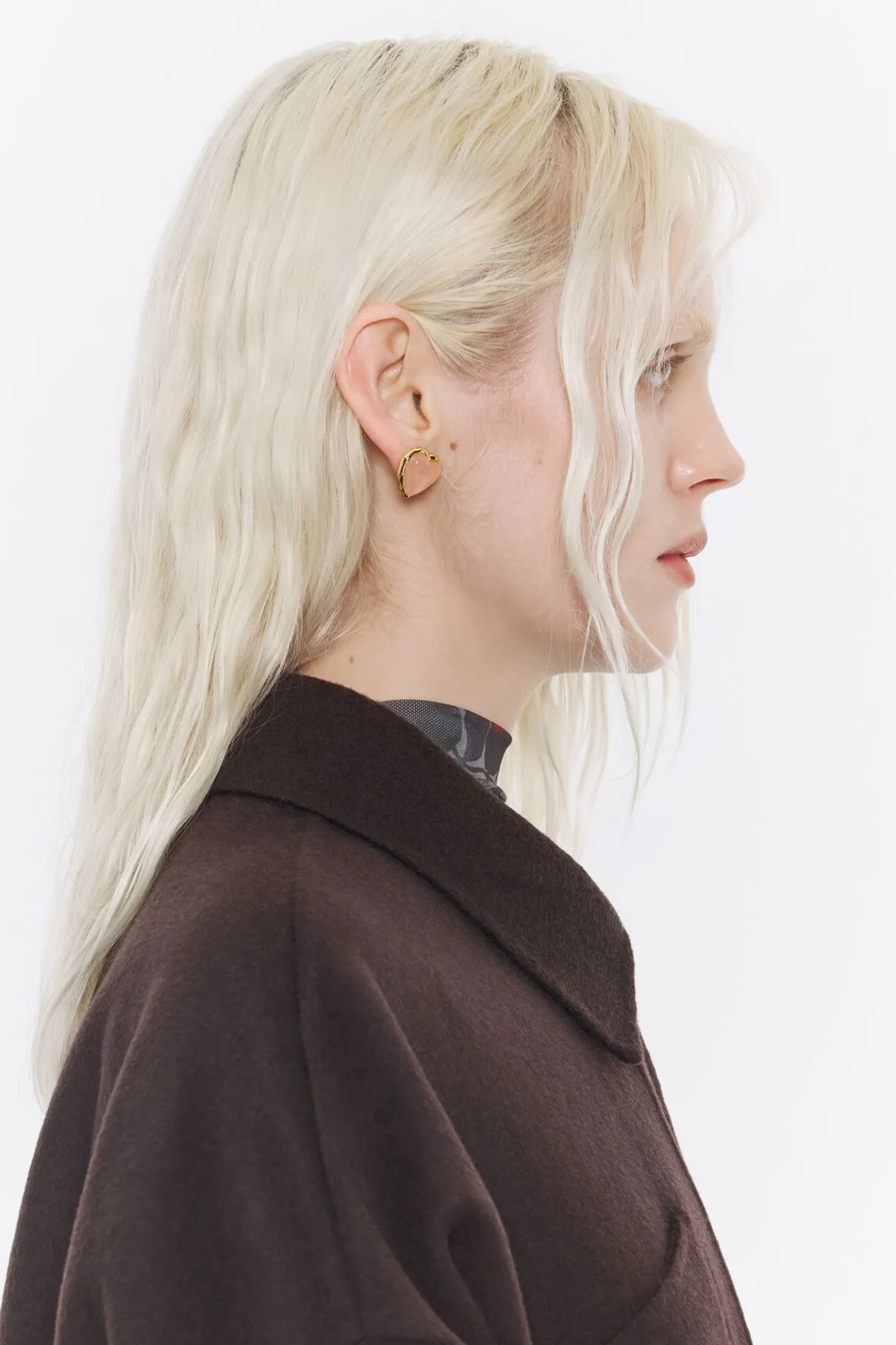 Mujer BIMBA Y LOLA Pendientes<Pendientes Corazon Piedra Rosa