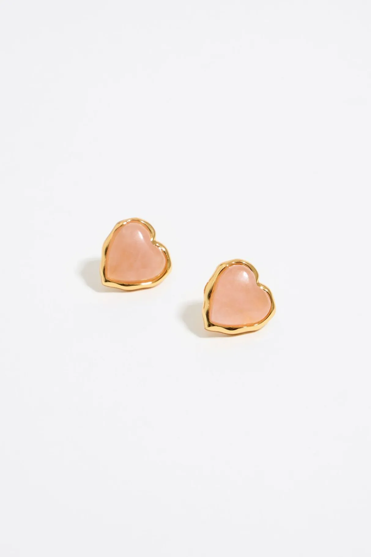 Mujer BIMBA Y LOLA Pendientes<Pendientes Corazon Piedra Rosa