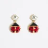 Mujer BIMBA Y LOLA Pendientes<Pendientes Cristal Y Mariquita Rojos
