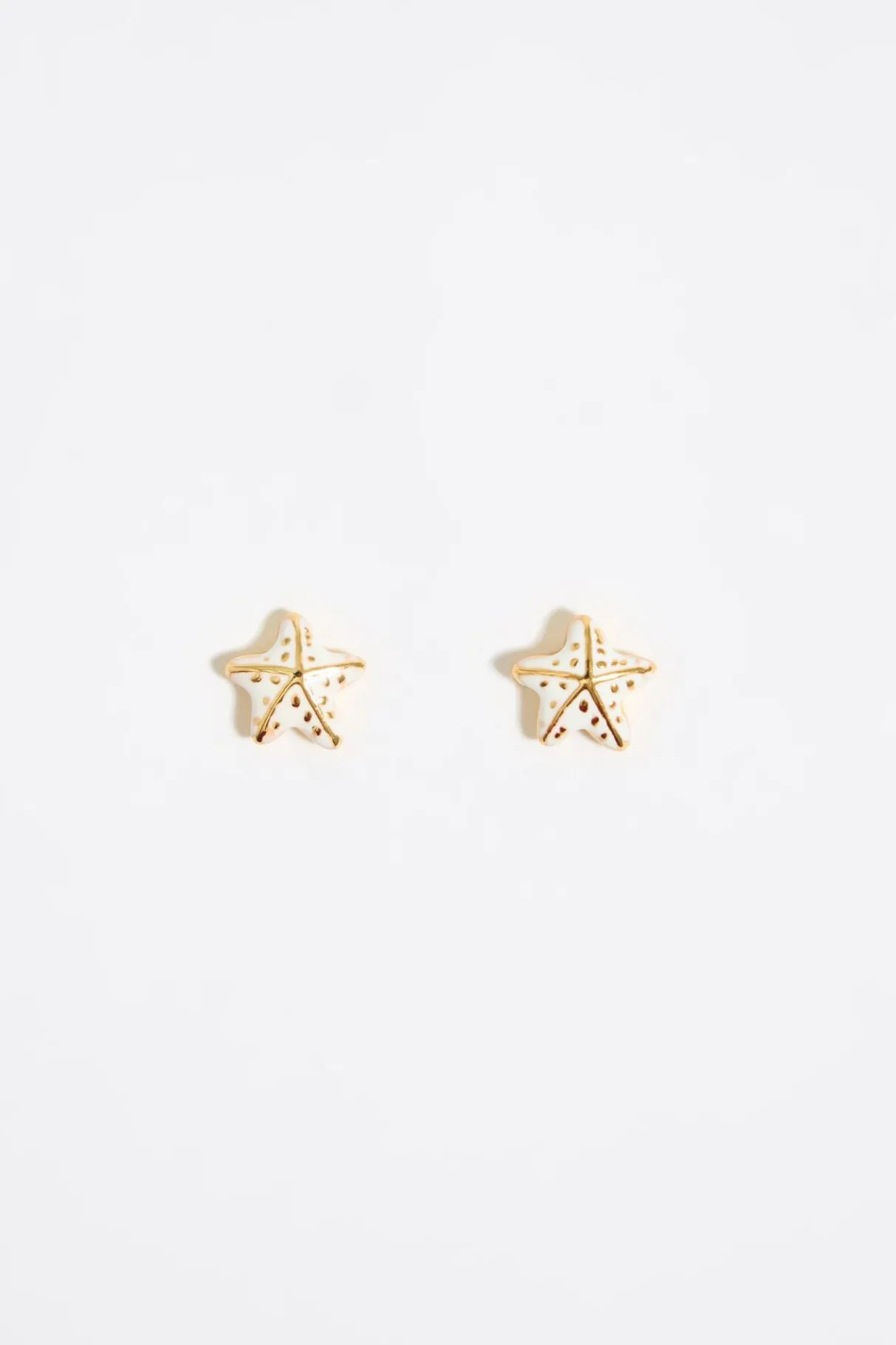 Mujer BIMBA Y LOLA Pendientes<Pendientes Estrella De Mar Marfil