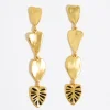 Mujer BIMBA Y LOLA Pendientes<Pendientes Hojas Dorado Mate