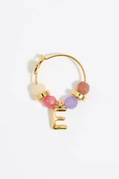 Mujer BIMBA Y LOLA Abecedario<Pendientes Letra E Piedras Multicolores