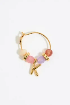 Mujer BIMBA Y LOLA Abecedario<Pendientes Letra K Piedras Multicolores