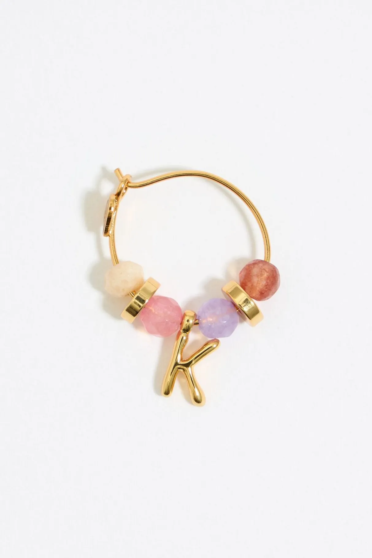 Mujer BIMBA Y LOLA Abecedario<Pendientes Letra K Piedras Multicolores