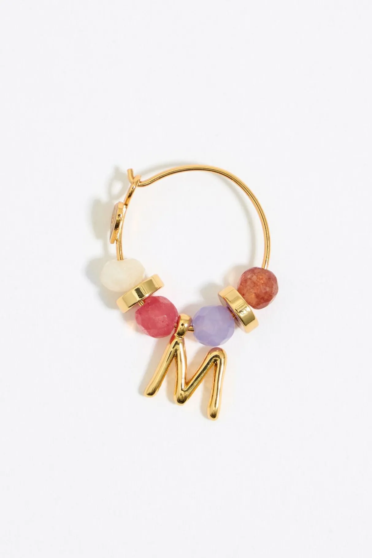 Mujer BIMBA Y LOLA Abecedario<Pendientes Letra M Piedras Multicolores