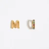 Mujer BIMBA Y LOLA Abecedario<Pendientes Letra M Y Aro Mini Cristales Multicolores