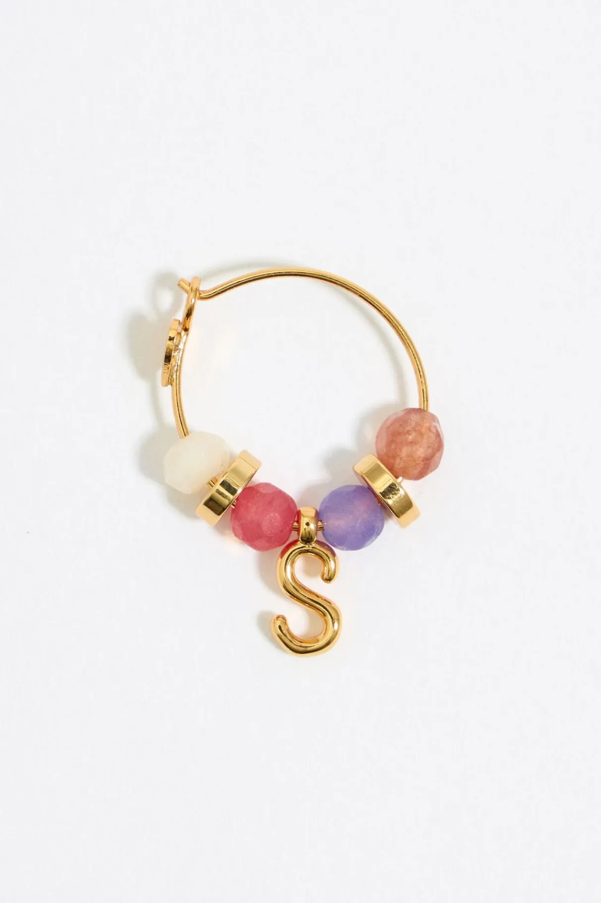 Mujer BIMBA Y LOLA Abecedario<Pendientes Letra S Piedras Multicolores