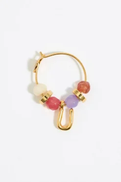 Mujer BIMBA Y LOLA Abecedario<Pendientes Letra U Piedras Multicolores