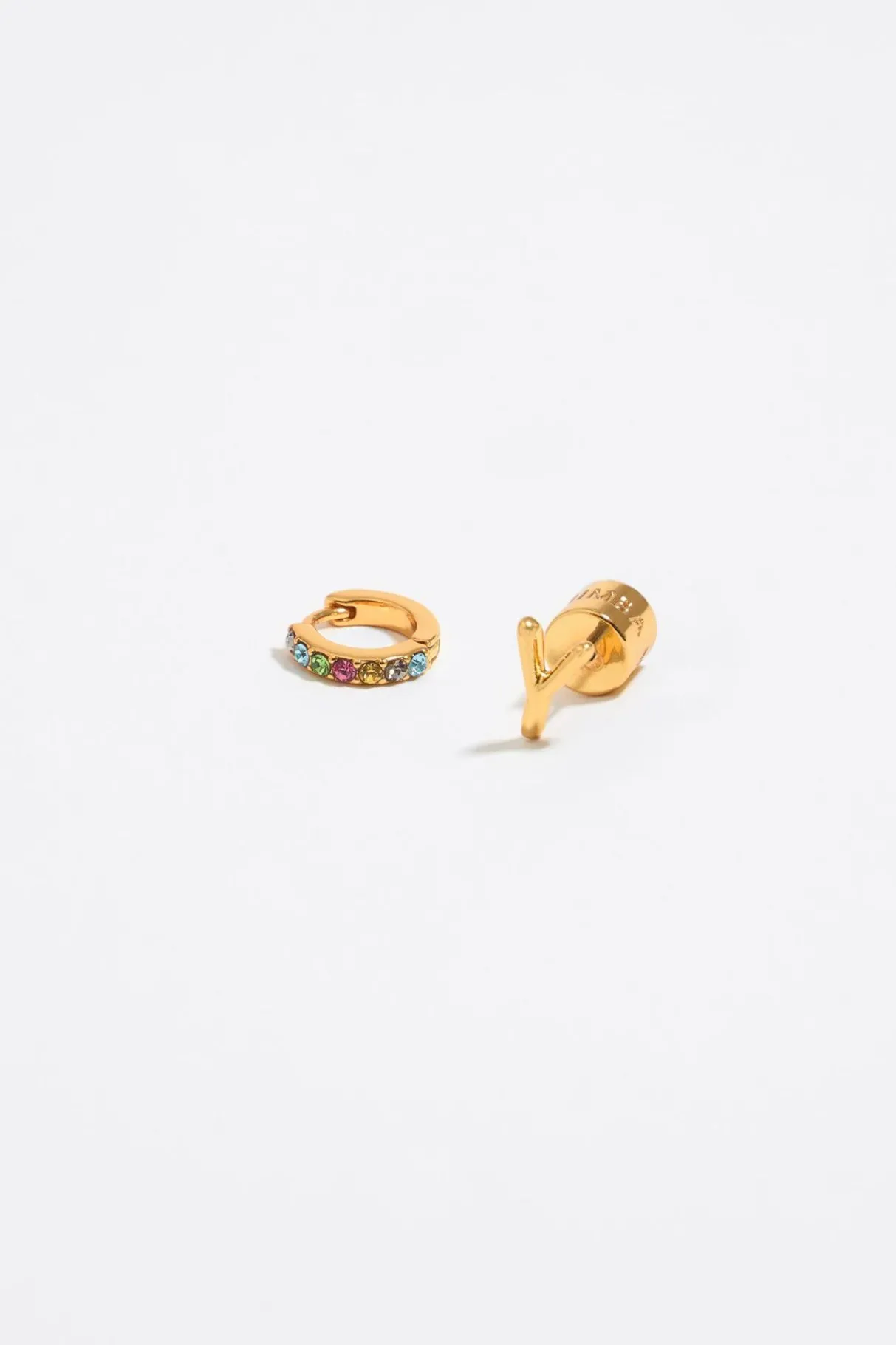 Mujer BIMBA Y LOLA Abecedario<Pendientes Letra Y Y Aro Mini Cristales Multicolores