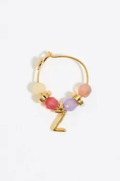 Mujer BIMBA Y LOLA Abecedario<Pendientes Letra Z Piedras Multicolores