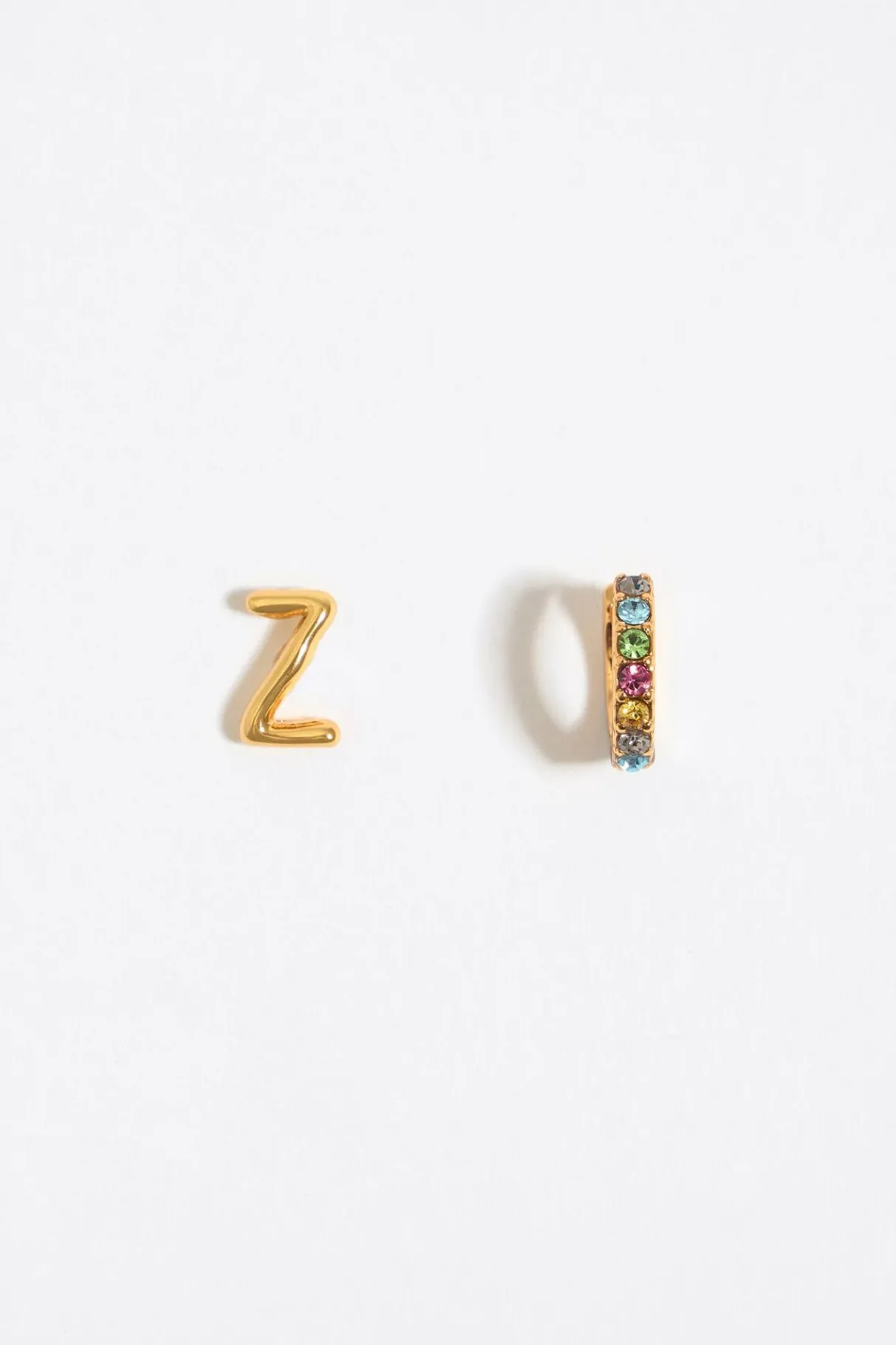 Mujer BIMBA Y LOLA Abecedario<Pendientes Letra Z Y Aro Mini Cristales Multicolores