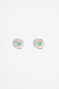 Mujer BIMBA Y LOLA Pendientes<Pendientes Logo Candy Aguamarina Plateados