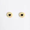 Mujer BIMBA Y LOLA Pendientes<Pendientes Logo Corazon Dorados