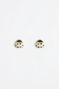 Mujer BIMBA Y LOLA Pendientes<Pendientes Mini Mariquita Marfil