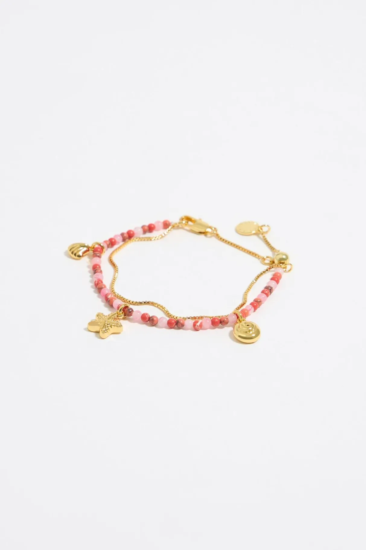 Mujer BIMBA Y LOLA Pulseras<Pulsera Doble Estrella De Mar Coral
