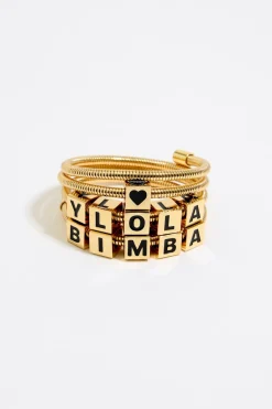 Mujer BIMBA Y LOLA Pulseras<Pulsera Espiral Logo Dorada
