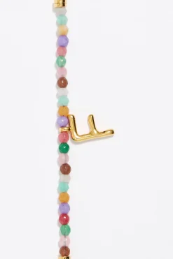 Mujer BIMBA Y LOLA Abecedario<Pulsera Letra F Piedras Multicolores