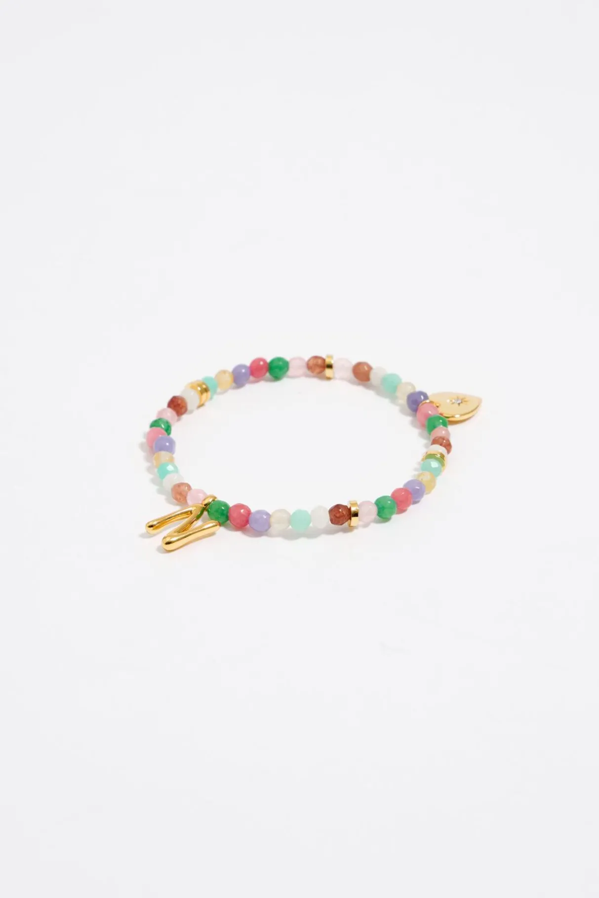 Mujer BIMBA Y LOLA Abecedario<Pulsera Letra N Piedras Multicolores