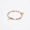 Mujer BIMBA Y LOLA Abecedario<Pulsera Letra T Piedras Multicolores