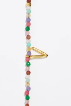 Mujer BIMBA Y LOLA Abecedario<Pulsera Letra V Piedras Multicolores