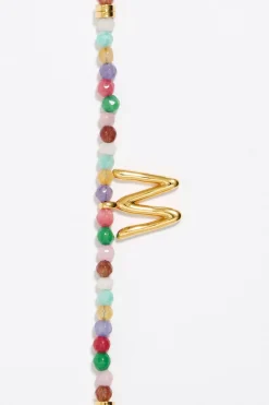 Mujer BIMBA Y LOLA Abecedario<Pulsera Letra W Piedras Multicolores