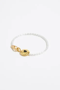 Mujer BIMBA Y LOLA Pulseras<Pulsera Logo Candy Perlas Blanca