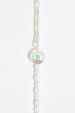 Mujer BIMBA Y LOLA Pulseras<Pulsera Logo Candy Perlas Plateada