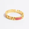 Mujer BIMBA Y LOLA Pulseras<Pulsera Logo Esmalte Coral