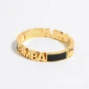 Mujer BIMBA Y LOLA Pulseras<Pulsera Logo Esmalte Negra