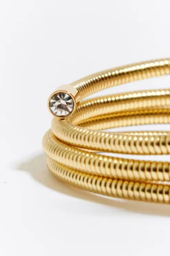 Mujer BIMBA Y LOLA Pulseras<Pulsera Muelle Logo Dorada