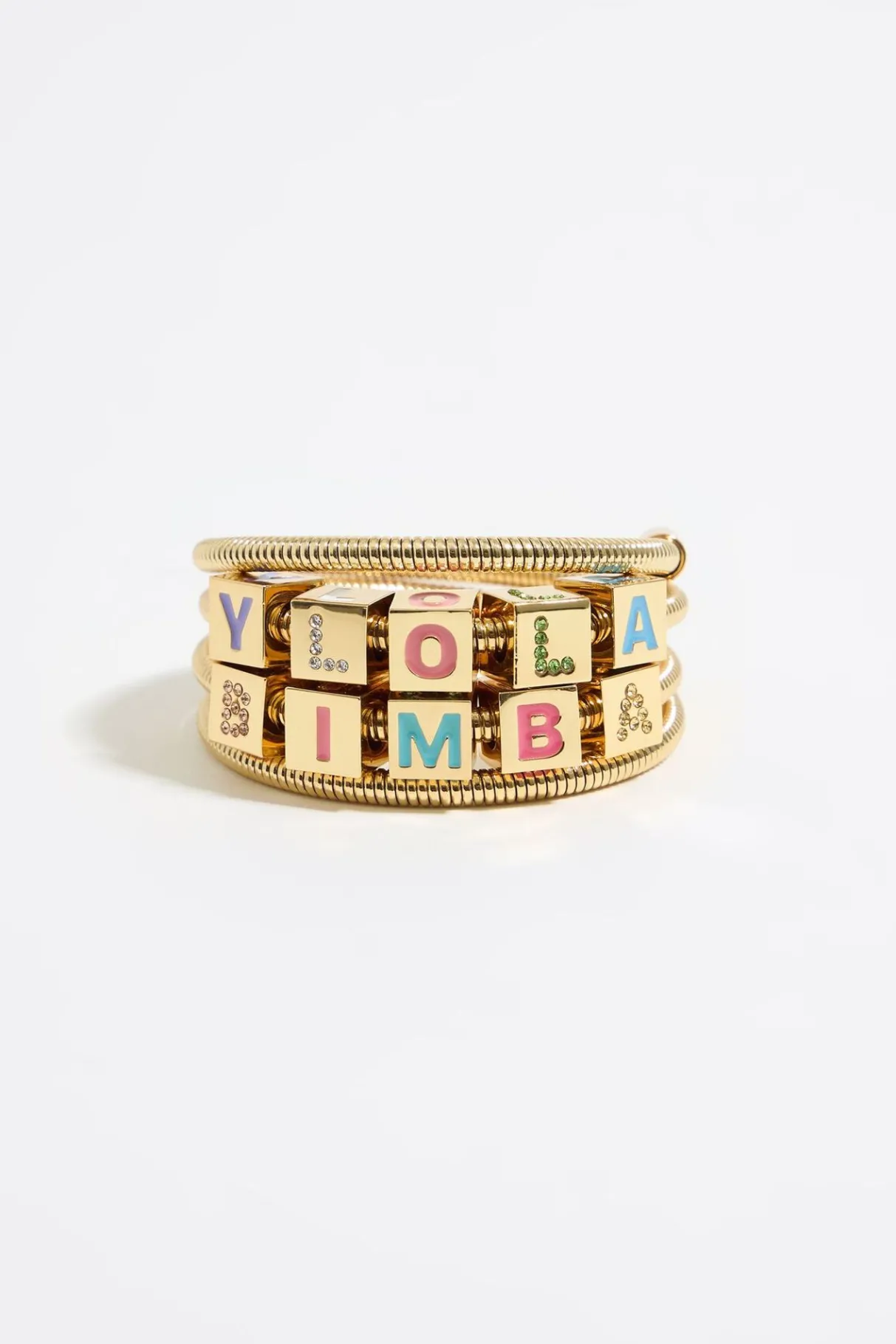 Mujer BIMBA Y LOLA Pulseras<Pulsera Muelle Logo Multicolor Y Cristales