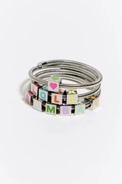 Mujer BIMBA Y LOLA Pulseras<Pulsera Muelle Logo Plateada