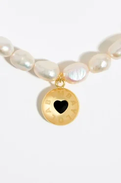 Mujer BIMBA Y LOLA Pulseras<Pulsera Perlas Logo Candy Corazon Negro