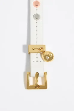 Mujer BIMBA Y LOLA Pulseras<Pulsera Piel Tachas Marfil