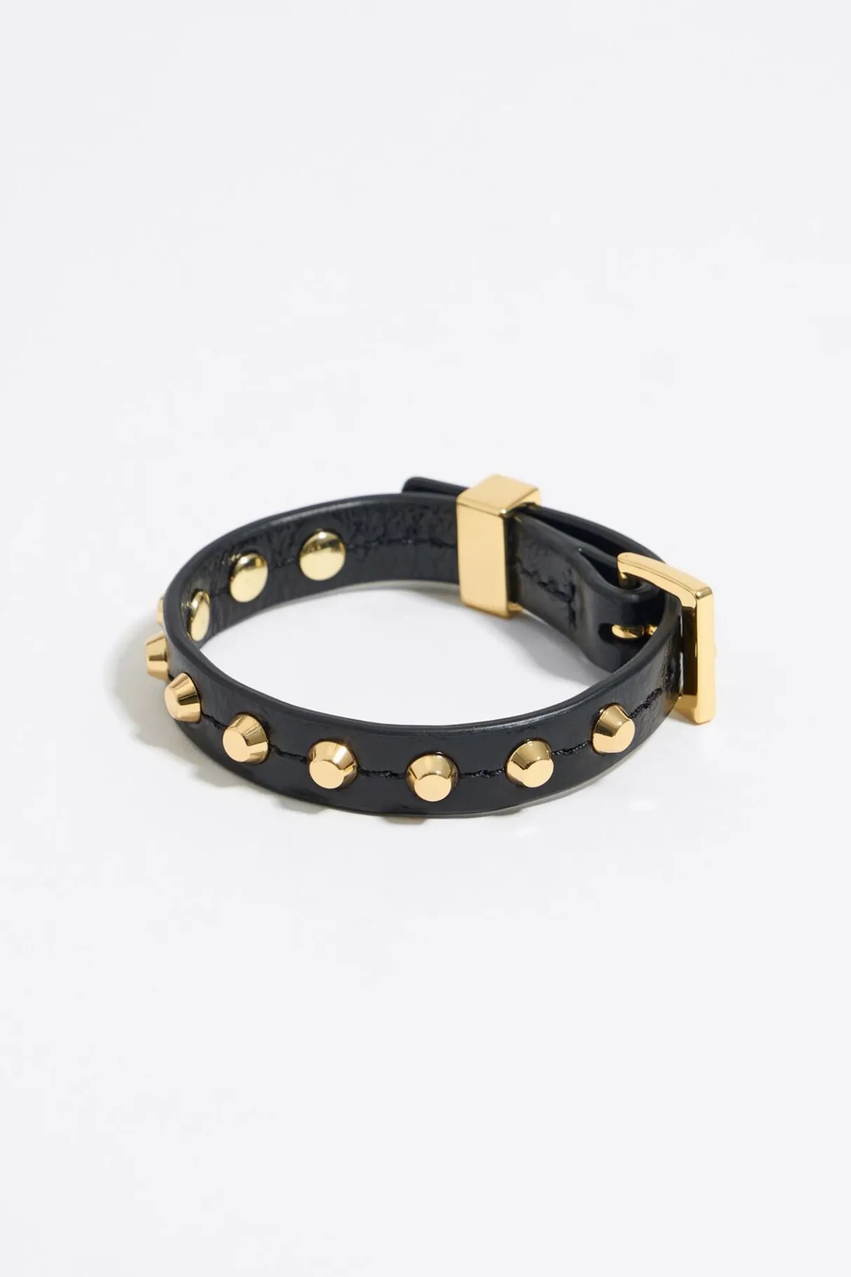Mujer BIMBA Y LOLA Pulseras<Pulsera Piel Tachas Negra
