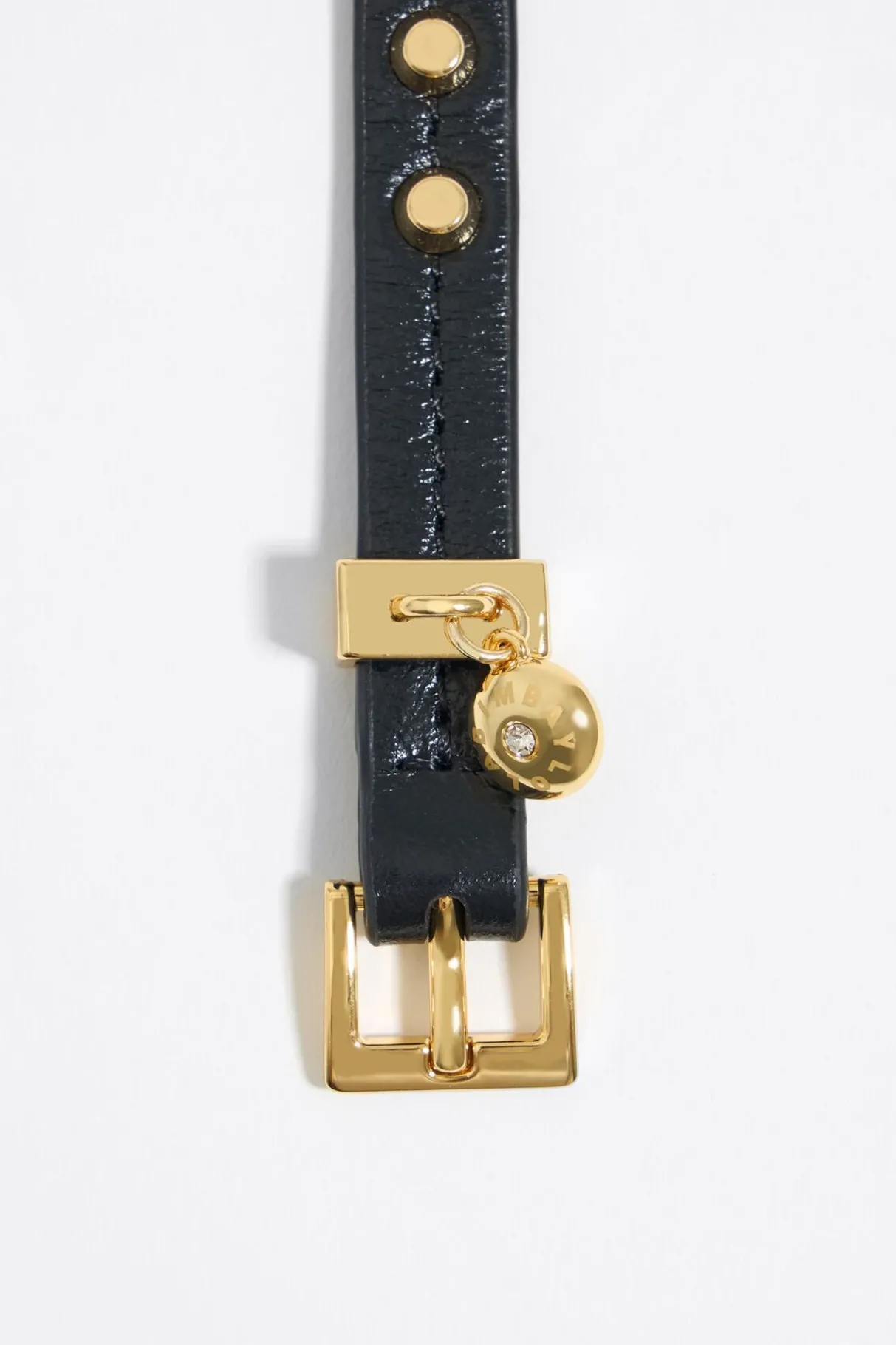 Mujer BIMBA Y LOLA Pulseras<Pulsera Piel Tachas Negra