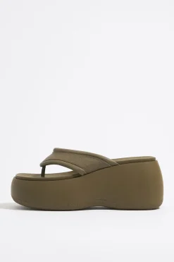 Mujer BIMBA Y LOLA Sandalias<Sandalia Cuna Alta Piel Caqui