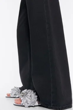 Mujer BIMBA Y LOLA Sandalias<Sandalia Plana Flores Piel Plata