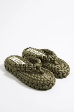 Mujer BIMBA Y LOLA Sandalias<Sandalia Plana Trenzado Verde