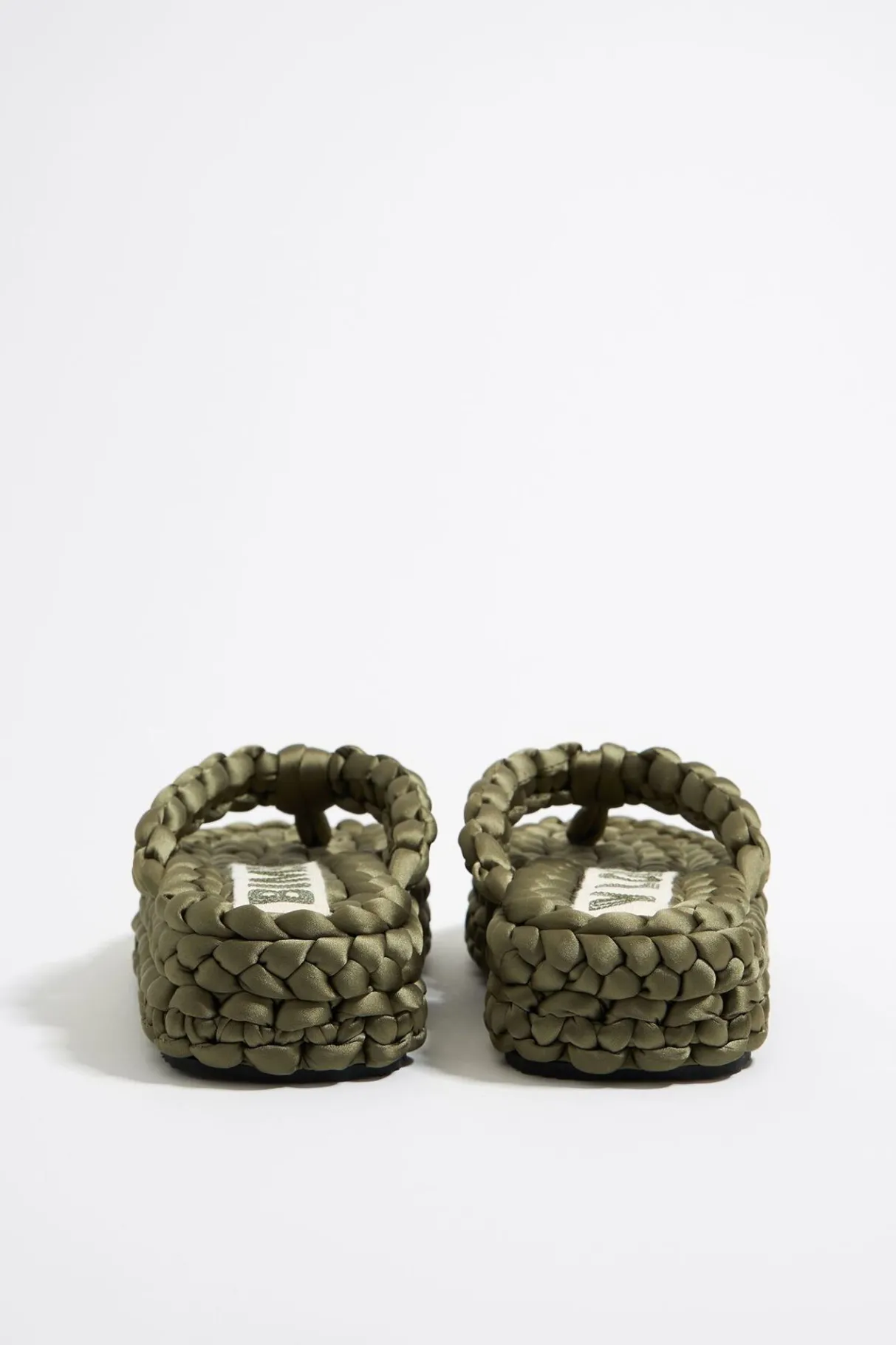 Mujer BIMBA Y LOLA Sandalias<Sandalia Plana Trenzado Verde