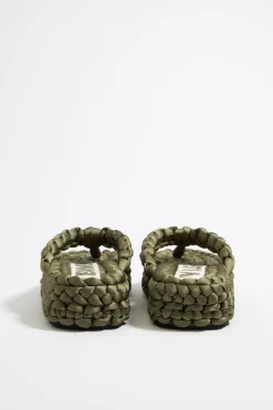 Mujer BIMBA Y LOLA Sandalias<Sandalia Plana Trenzado Verde