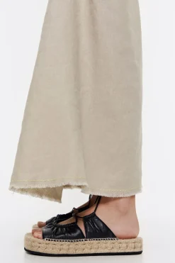 Mujer BIMBA Y LOLA Alpargatas<Sandalia Plana Yute Acordonada Piel Negra