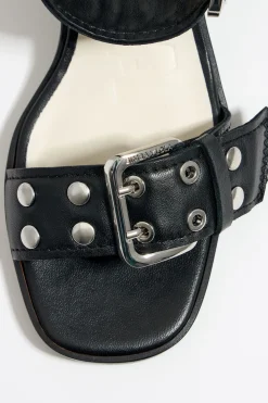 Mujer BIMBA Y LOLA Sandalias<Sandalia Tacon Tachas Piel Negra