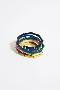 Mujer BIMBA Y LOLA Pulseras<Set De Siete Pulseras Bambu Resina Multicolor