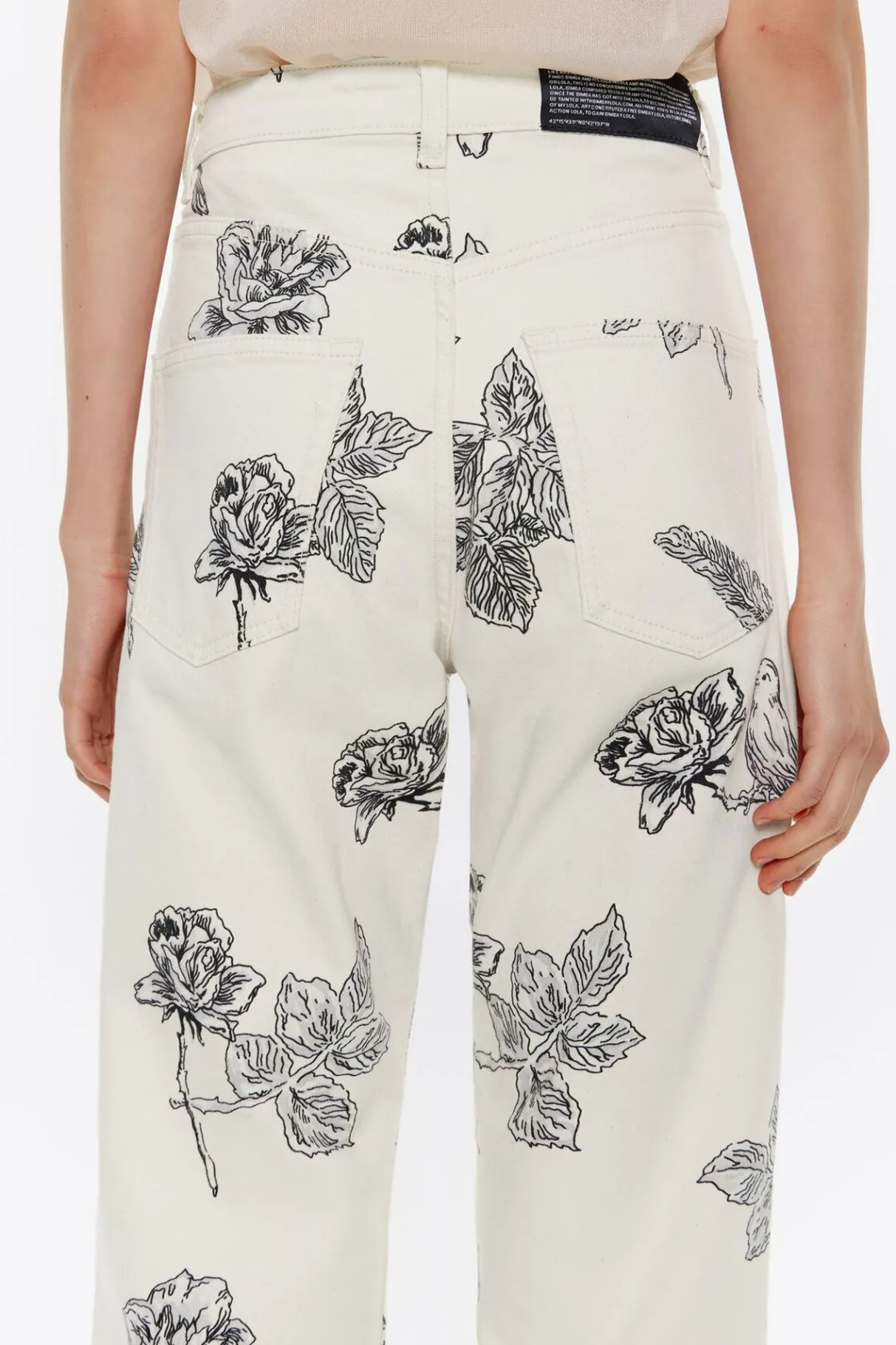 Mujer BIMBA Y LOLA Total Look<Straight Cropped - Vaquero Canary Pop Blanco